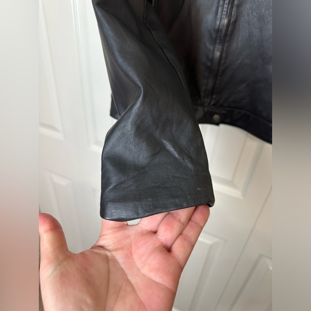 Finity Studio Black Soft Leather Jacket Moto Moto… - image 5